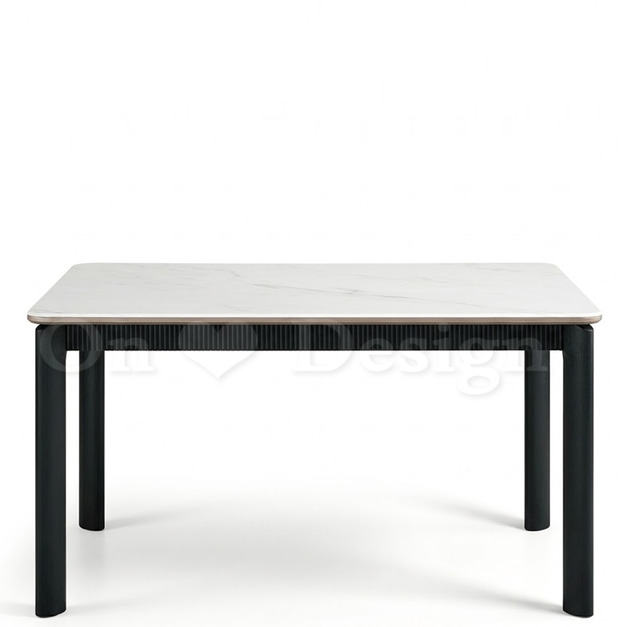 現貨🔥免運🔥美式  Vintage LOFT 法式  大理石紋 強化玻璃 &nbsp;實木腳 大腳桌-140CM