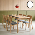 現貨🔥免運🔥北歐 極簡 簡約 風格 LOFT 實木腳 卑爾根 六人座 餐桌 洗白木色-180CM_1