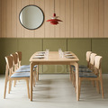 現貨🔥免運🔥北歐 極簡 簡約 風格 LOFT 實木腳 卑爾根 六人座 餐桌 洗白木色-180CM_3