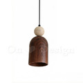 工業 復古風格 loft 設計師的燈 工業風 洞石 吊燈 -胡桃木色