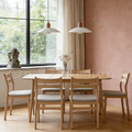 現貨🔥北歐 極簡 簡約 風格 LOFT 實木腳 日式 和風 可調整長度 餐桌 原木色_3