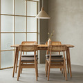 現貨🔥北歐 極簡 簡約 風格 LOFT 實木腳 日式 和風 可調整長度 餐桌 原木色_1