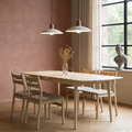 現貨🔥北歐 極簡 簡約 風格 LOFT 實木腳 日式 和風 可調整長度 餐桌 洗白木色_1