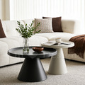 現貨🔥北歐風格 客廳 咖啡桌 普普風 兩件式 大黑小灰 蘑菇托盤 邊几 茶几_1
