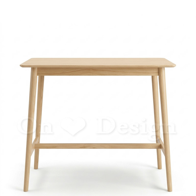 現貨🔥北歐 極簡風格 LOFT 餐廳桌 米亞 橡膠木 洗白木色 中島吧檯桌-120CM