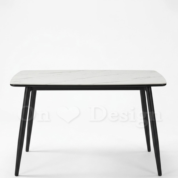 現貨🔥復古 美式 VINTAGE 工業風格家具 兩種尺寸 勞倫黑 石頭岩板 餐桌 -120CM