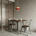 法國復古LOFT工業風tolix a chair 經典鐵椅 餐椅 帶榆木 木版-銀_2