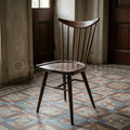 現貨🔥歐洲進口品牌 POLISH FAMEG Furniture 設計款 A-0537 溫莎無扶手餐椅 - 胡桃色_5