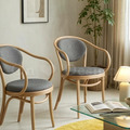 現貨🔥歐洲進口品牌 POLISH FAMEG Furniture 設計款 B-9/1 彎木扶手餐椅 - 原木色 椅墊版_1