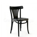 歐洲進口品牌 POLISH FAMEG Furniture 設計款 A-788 FAN 彎木無扶手餐椅 - 黑色