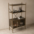 現貨🔥 免運🔥 Vintage LOFT 法式 工業風 復古 鐵件 展示櫃 金閣 收納 展示架 -雙門_7