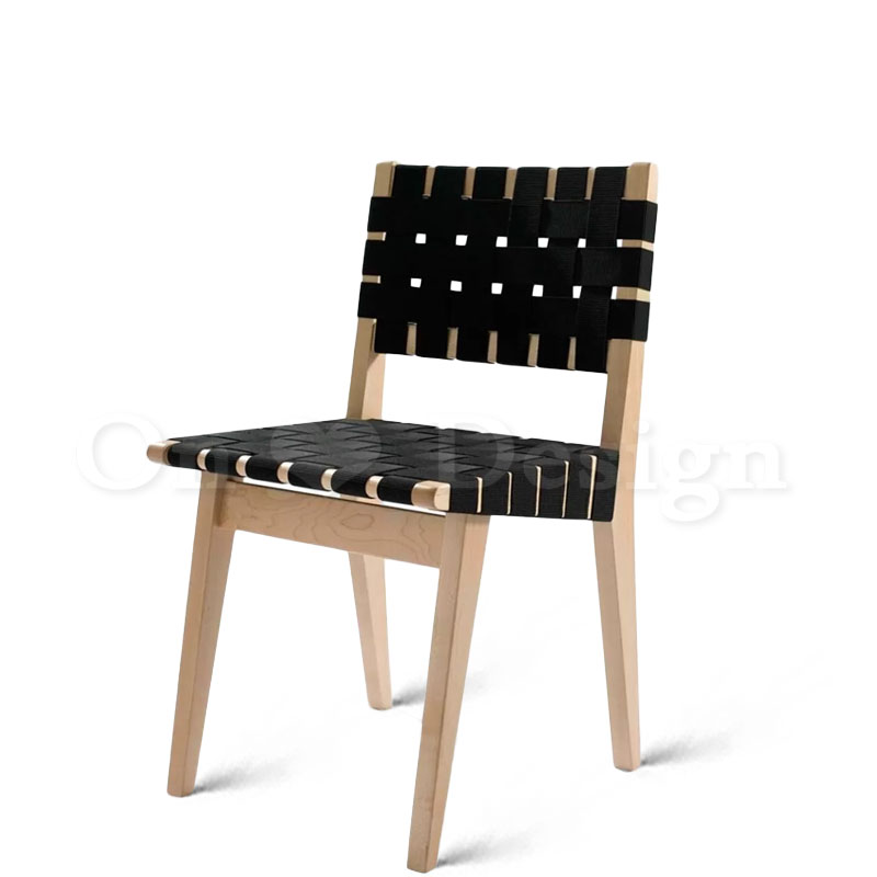 北歐小清新簡約實木餐椅餐廳椅經典款式彈力綁帶餐椅