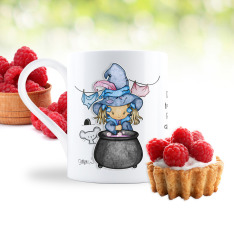 Lil Witch英國原創設計釉面陶瓷馬克杯-魔釜滾滾Cauldron Bubble