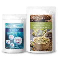 樸優樂活-黃金苦蕎麥粉+愛爾蘭紅藻鈣-雙重養生超值組