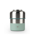 日本MEROWARE LILY 副食品燜燒罐 橄欖綠+薄荷綠