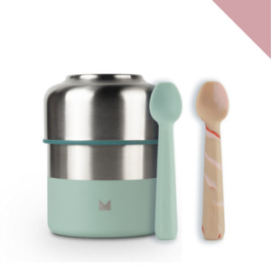 【新手媽媽必備組】MEROWARE LILY燜燒罐 + GARY副食品湯匙組