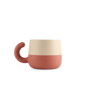 日本MEROWARE AYA 小貓尾 兒童水杯 - 落日橙