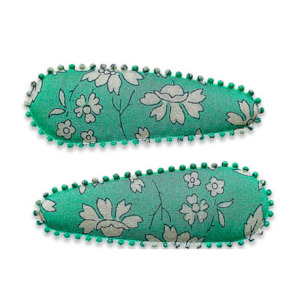 Emma   碎花布面髮夾(L) 1組2入  AZJJ-388-LL