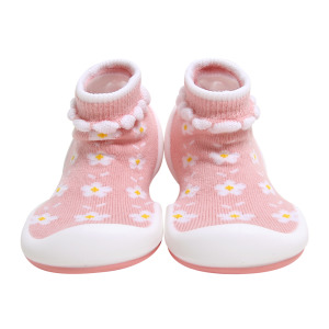 韓國 Ggomoosin 學步襪鞋 - 粉紅小花園