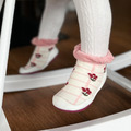 韓國 Ggomoosin 學步襪鞋 - 捲邊紅花_2