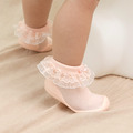韓國 Ggomoosin 學步襪鞋 - 粉紅蕾絲_1