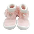 韓國 Ggomoosin 學步襪鞋 - 粉紅蕾絲