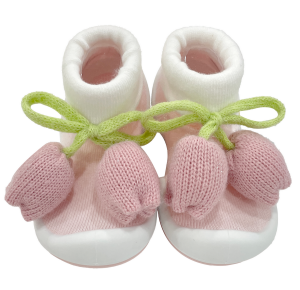 韓國 Ggomoosin 學步襪鞋 -  粉嫩鬱金香