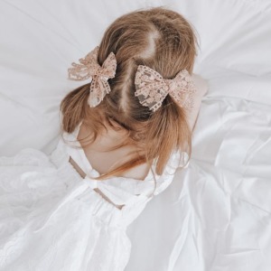 Alora 刺繡蕾絲髮夾  AZJJ-23-TM