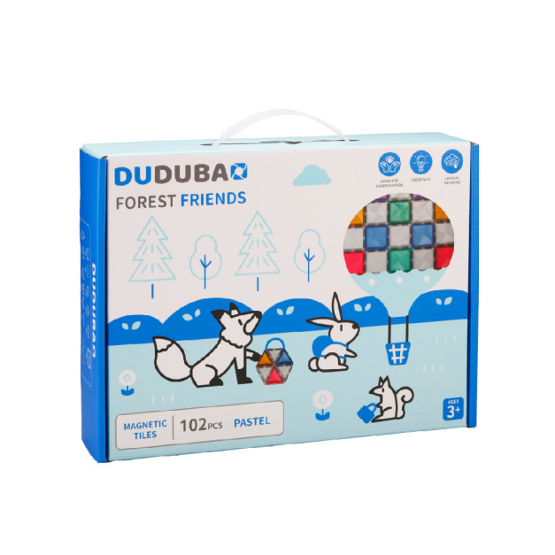 台灣Dudubao  五感繪本磁力片- 森林好朋友