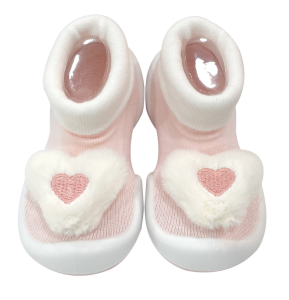 韓國 Ggomoosin 學步襪鞋 -  粉紅小甜心