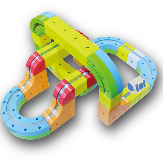 日本 RAILCUBE 磁力軌道火車 -  盒裝入門款  【台灣總代理】