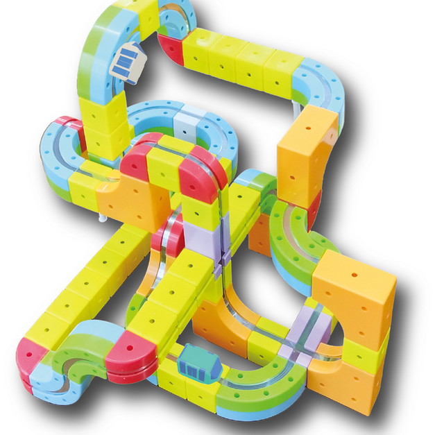 日本 RAILCUBE 磁力軌道火車 - 盒裝豪華款 【台灣總代理】