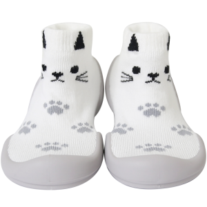 韓國 Ggomoosin 學步襪鞋 - QQ白貓