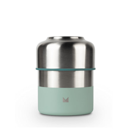 日本MEROWARE  LILY 副食品燜燒罐 橄欖綠+薄荷綠