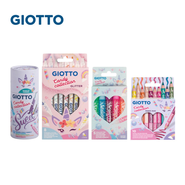 2025QQmei【義大利 GIOTTO】糖果系彩繪文具組