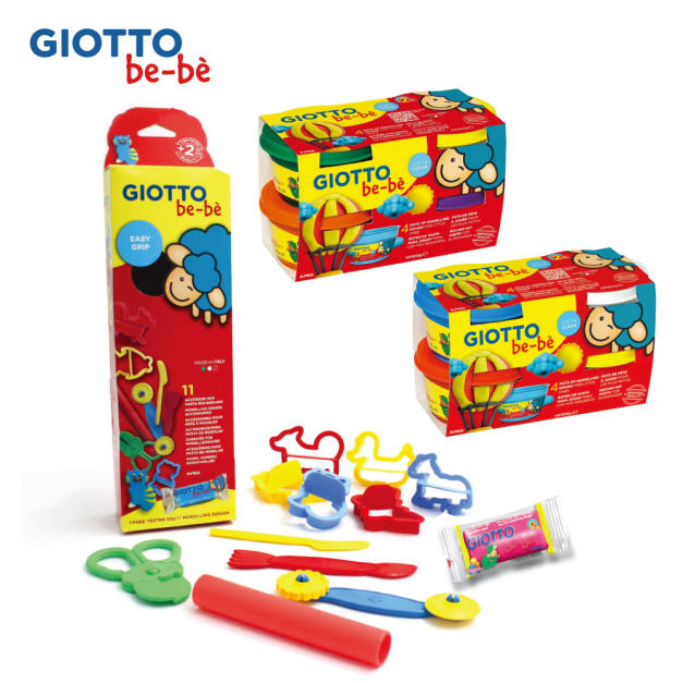 2025QQmei【義大利 GIOTTO】寶寶超軟黏土8色+寶寶黏土工具組