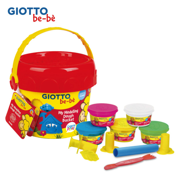 【義大利 GIOTTO】幼兒超軟黏土禮物桶