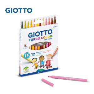 【義大利 GIOTTO】膚色細字彩色筆12色