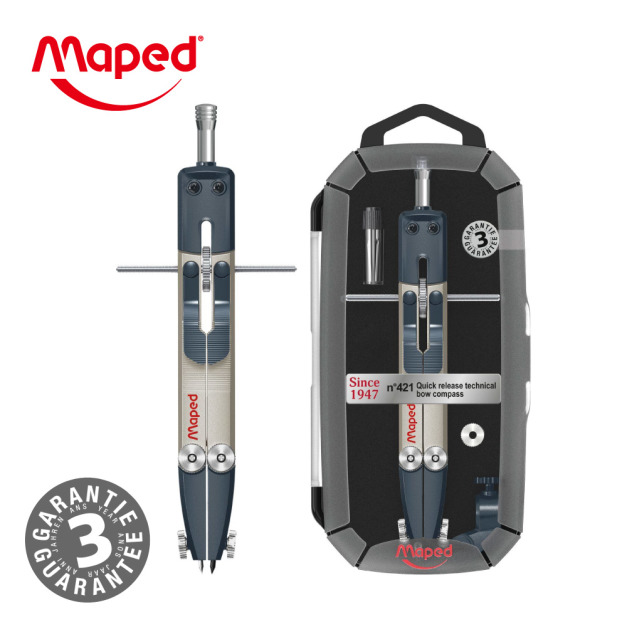 【法國Maped】科技金屬弓型兩用圓規