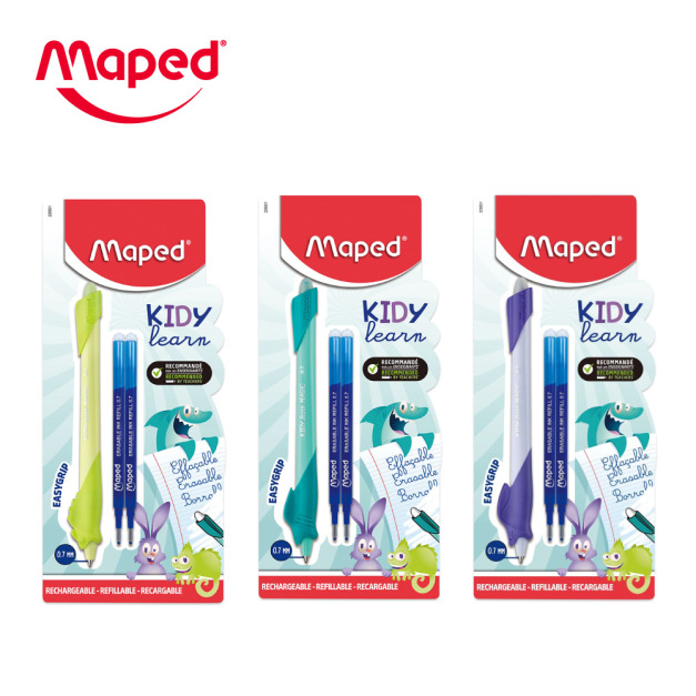 【法國Maped】可擦式兒童動物造型筆(附橡皮擦及替換芯)