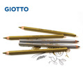 【義大利 GIOTTO】MEGA 六角胖金銀色鉛筆(24支)附筆筒_1
