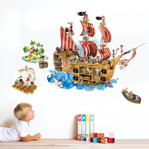 ★絕版品【法國Janod】互動式磁性壁貼-海盜尋寶(最後1組)