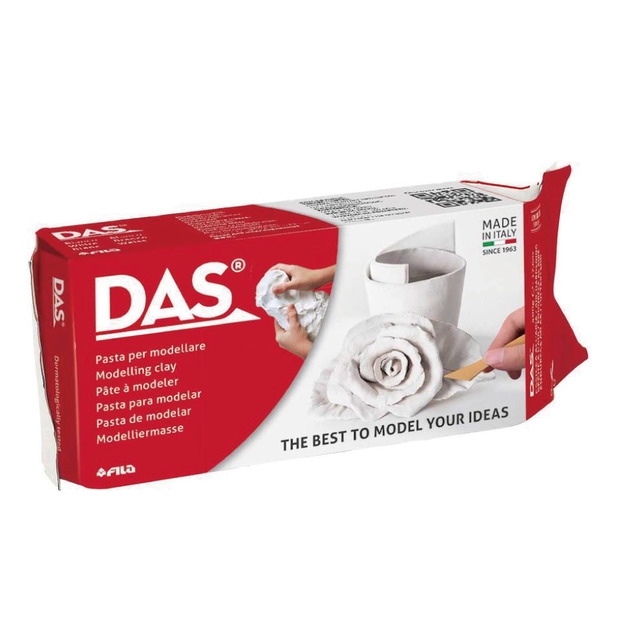 【義大利DAS】軟陶土-白色500g(免烤軟陶)