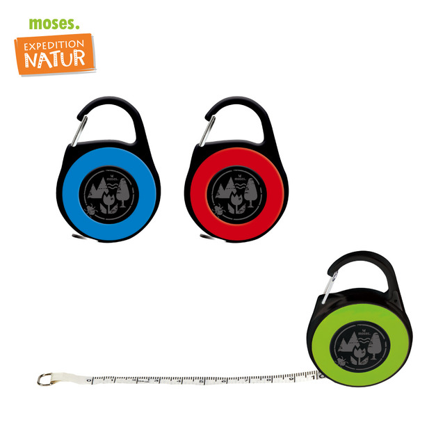 ★絕版福利品【德國Moses】小探險家-伸縮測量捲尺(顏色隨機出貨)