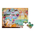 ★福利品【法國Janod】幼兒觸覺拼圖-動物園20pcs(外盒褪色)_1
