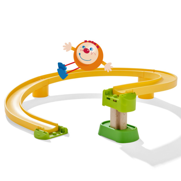 2025QQmei【德國HABA】酷樂比滾球配件-自帶橋墩彎曲軌組