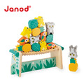 ★福利品【法國Janod】雨林大冒險-雨林動物疊疊樂(盒損)