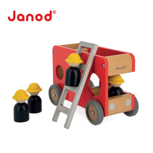 【法國Janod】城市冒險-消防車/雙層巴士