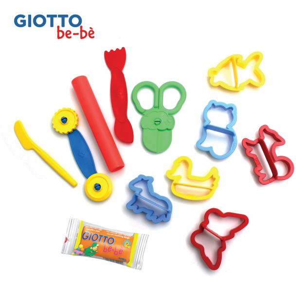 ★福利品【義大利 GIOTTO】寶寶黏土工具組(盒損)