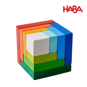 【德國HABA】3D邏輯積木-彩虹立方